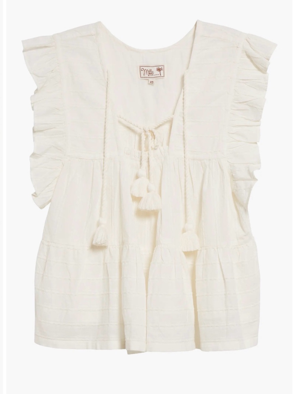 Mille Chelsea Ruffle Cotton Top - Picture 4 of 8